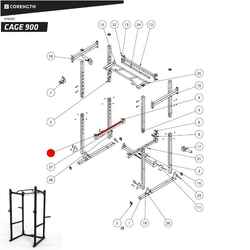 Weight Rack 900 - Safety Bar Holder Cover