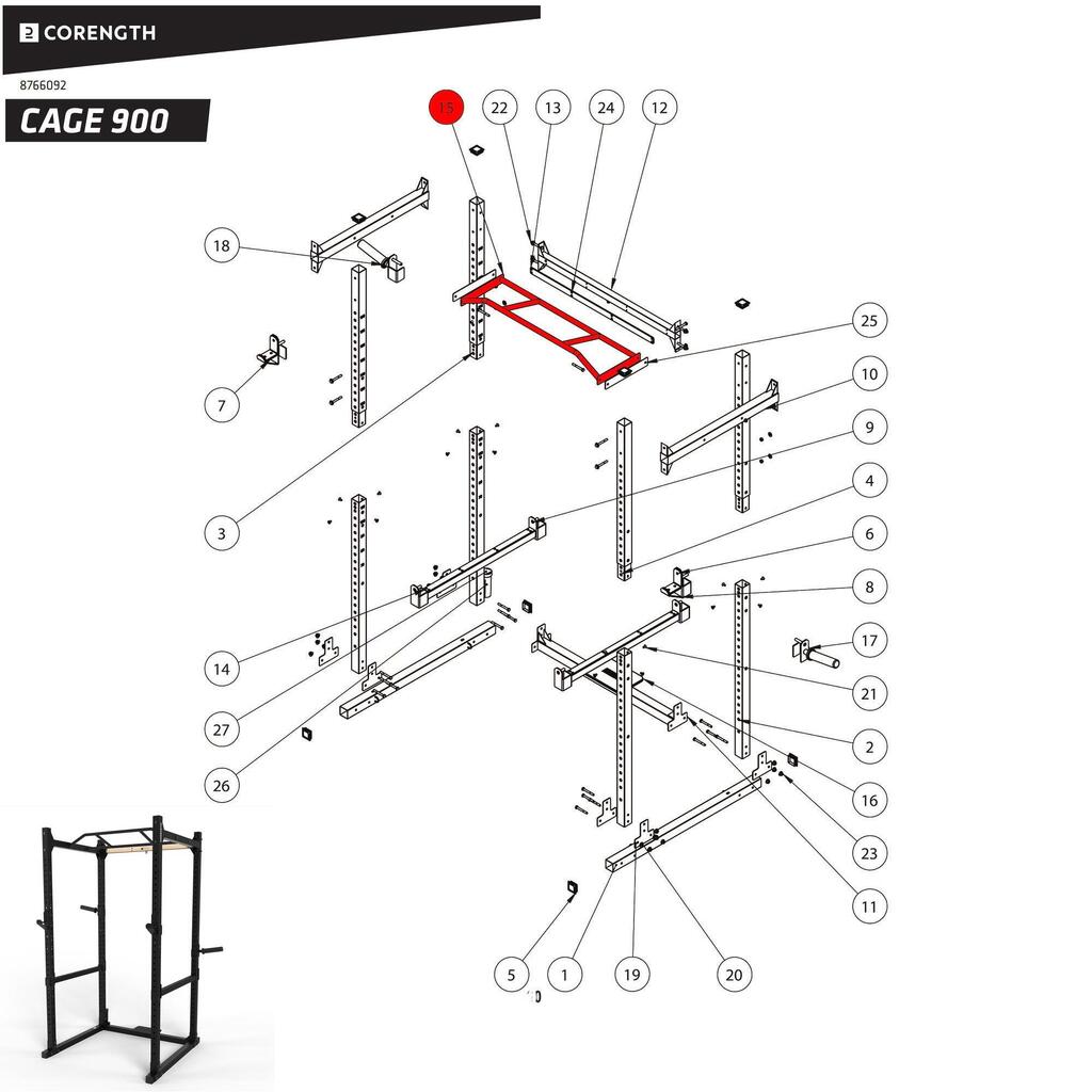 Klimmzugstange Kraftstation Cage 900