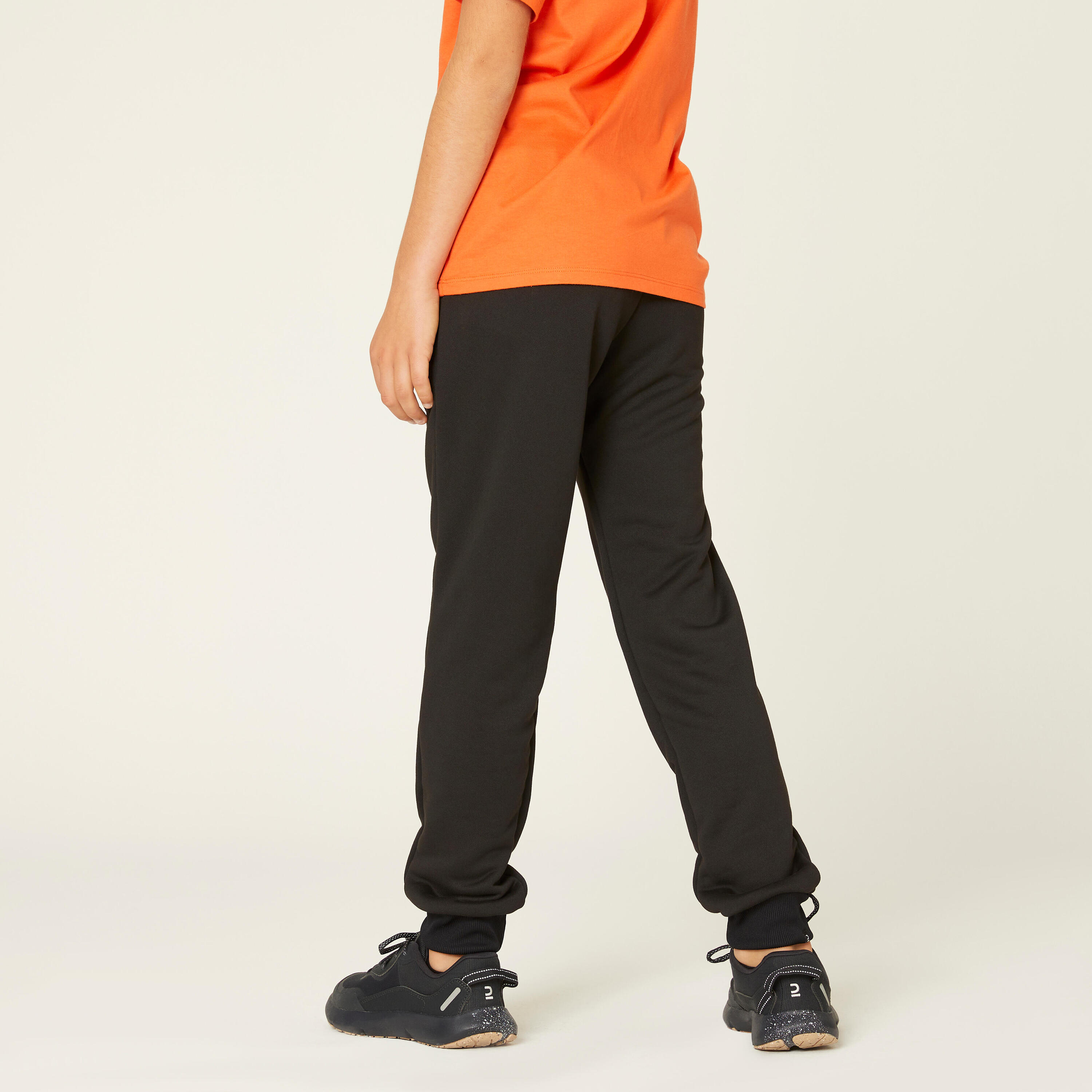 Pantalon de jogging mixte, enfant chaud synthétique respirant - S500 noir 2/5