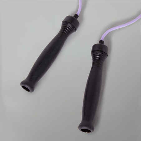 Skipping Rope 500 Rubber Mauve