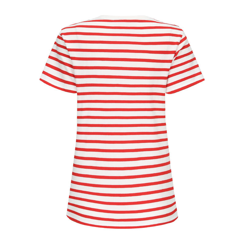 T-shirt Sailing 100F CN Stripe red