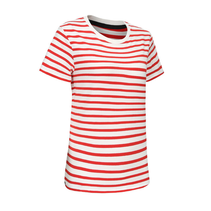 T-shirt Sailing 100F CN Stripe red