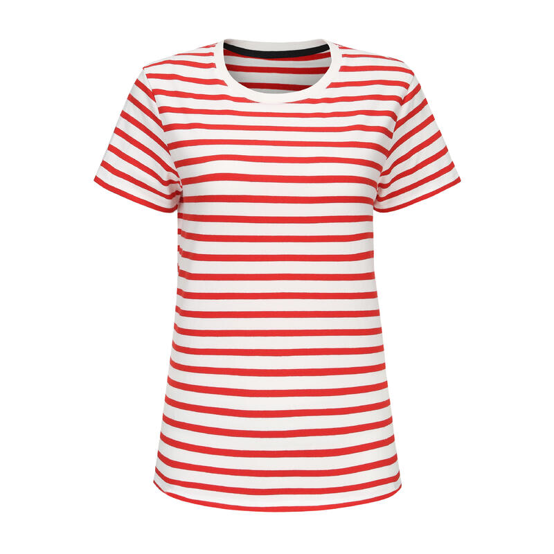 T-shirt Sailing 100F CN Stripe red