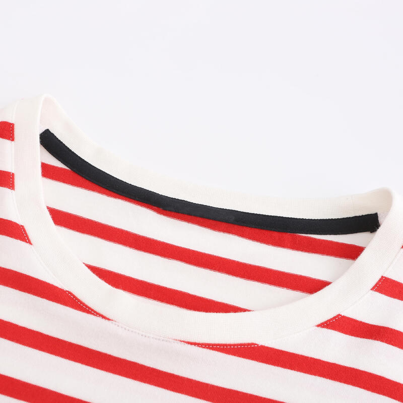 T-shirt Sailing 100F CN Stripe red