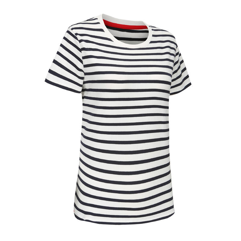 T-shirt Sailing 100F CN Stripe White