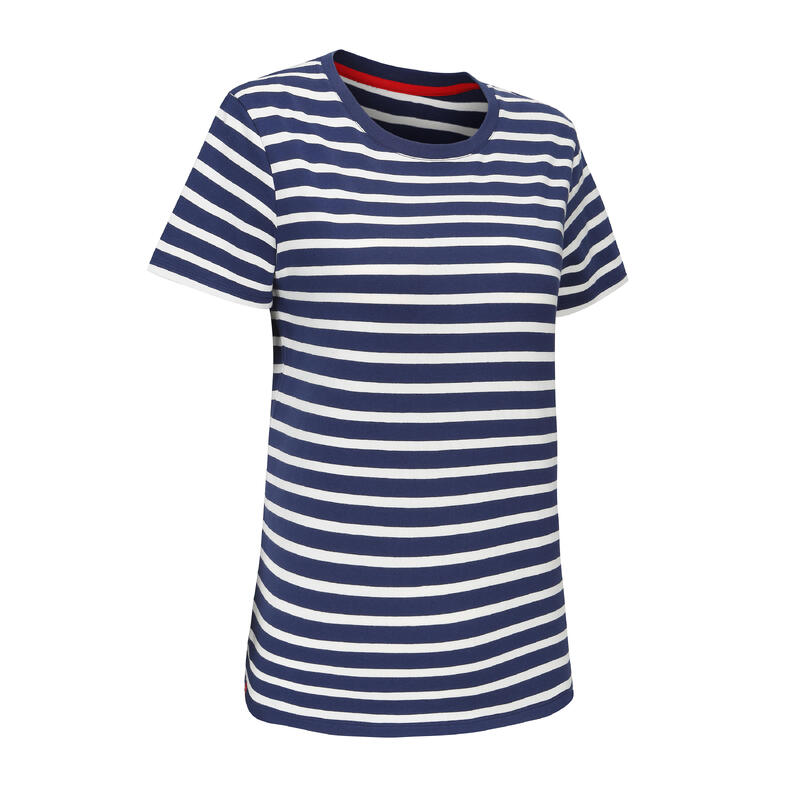 T-shirt Sailing 100F CN Stripe blue