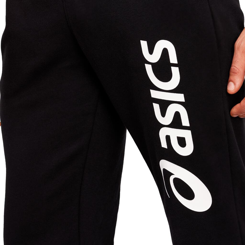 Teplákové nohavice čierno-biele s logom