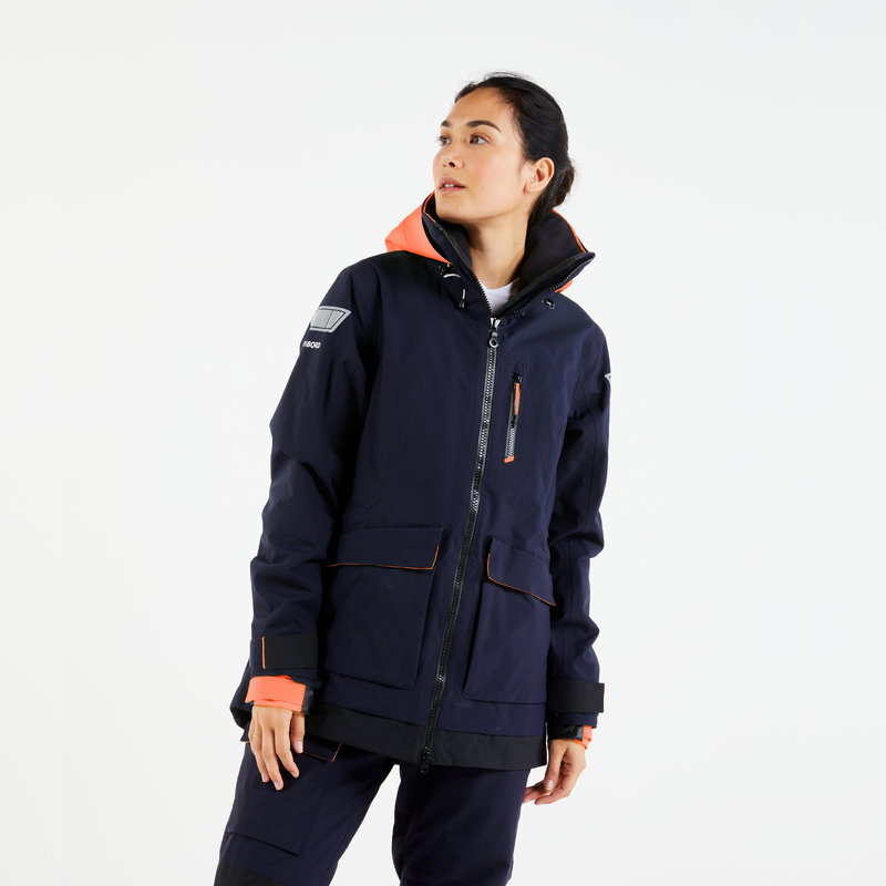 Veste de quart Sailing 500 Femme Bleu marine pour les clubs et collectivites Decathlon Pro