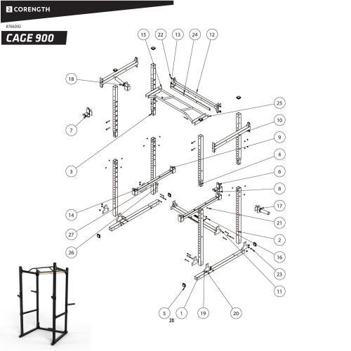 Rack de musculation 900