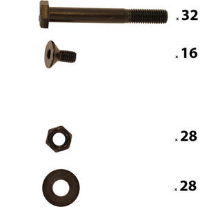 Rack Musculación 900 Kit Tornillos