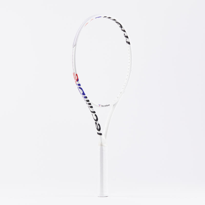 RAQUETTE DE TENNIS ADULTE - TECNIFIBRE T-FIGHT 295 ISOFLEX BLANC NON CORDEE 295g