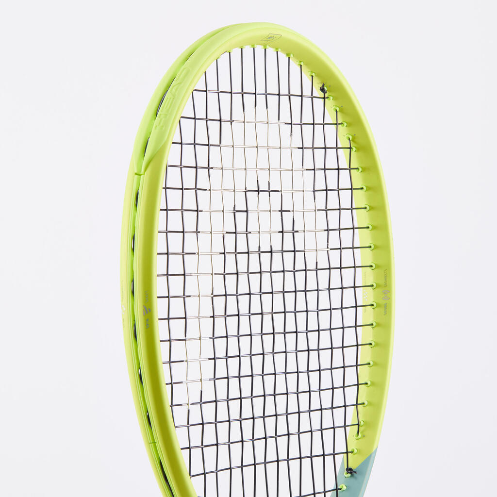 Pieaugušo tenisa rakete “Auxetic Extreme MP Lite”, 300 g, pelēka, dzeltena