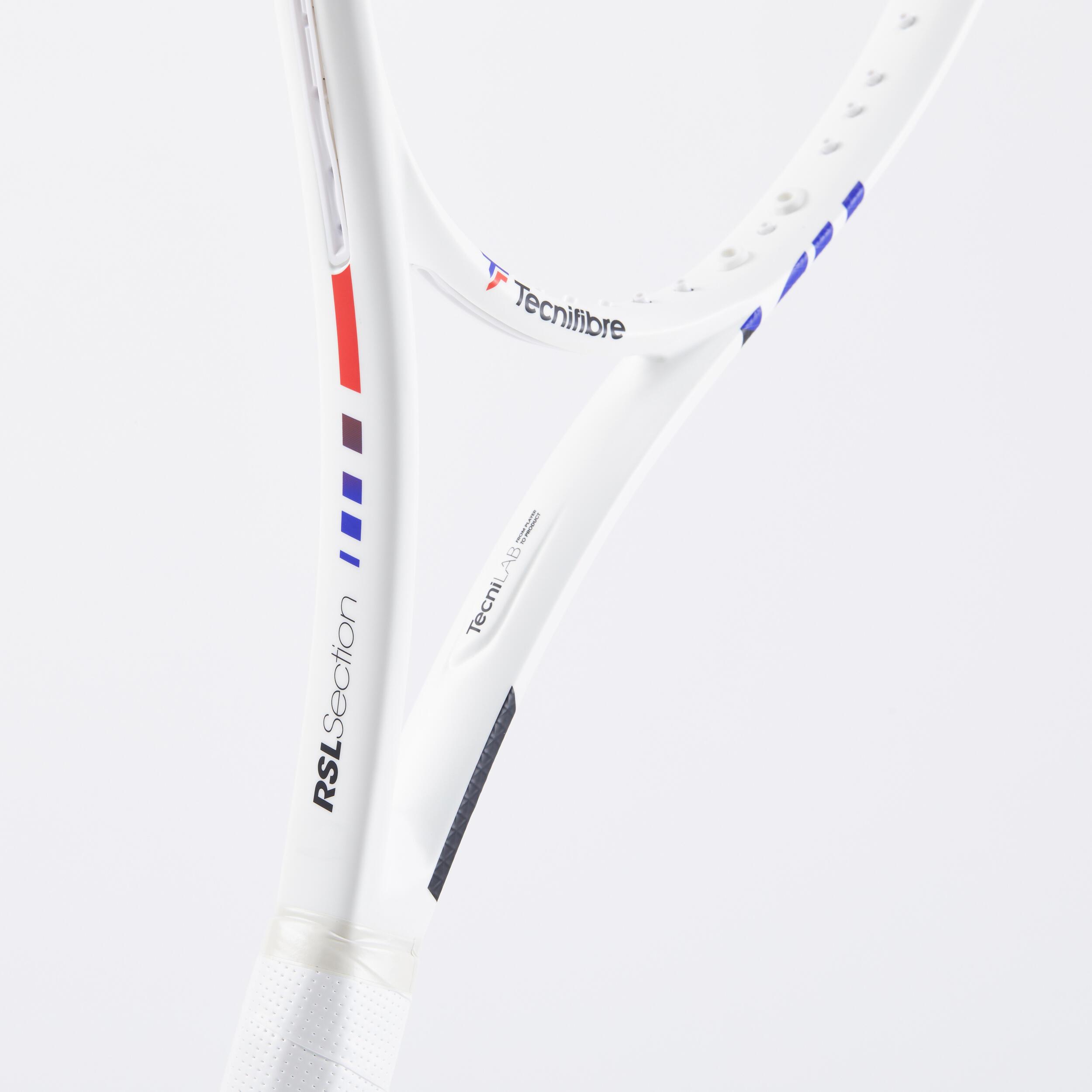 Adult 280 g Unstrung Tennis Racket T-Fight 280 Isoflex - White 7/8