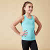 Girls' Muscle Back Gym Tank Top My Top - Turquoise