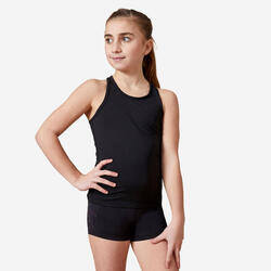 Camiseta sin mangas espalda natación gimnasia niña MY TOP | Decathlon
