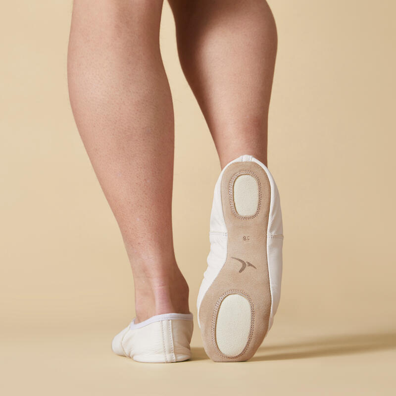 Turnschoenen voor meisjes en jongens leer wit