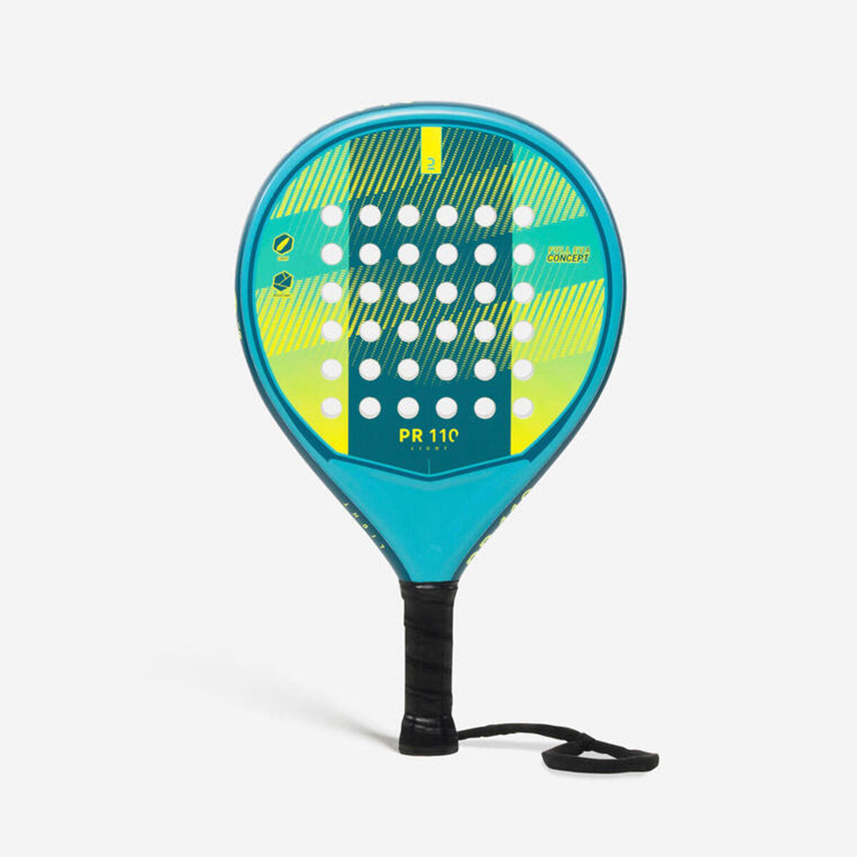 Raquette de padel junior -Enfants  5 à 8 ans - Kuikma PR 110 light Bleu Jaune