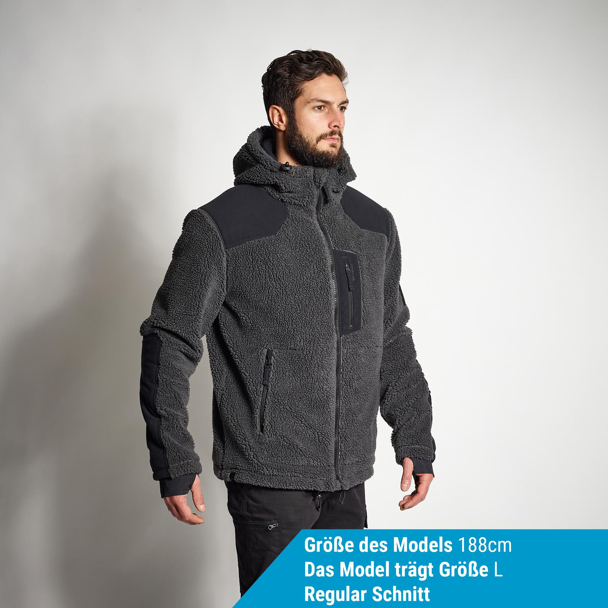 Fleecejacke 900 warm wattiert grau  2/16