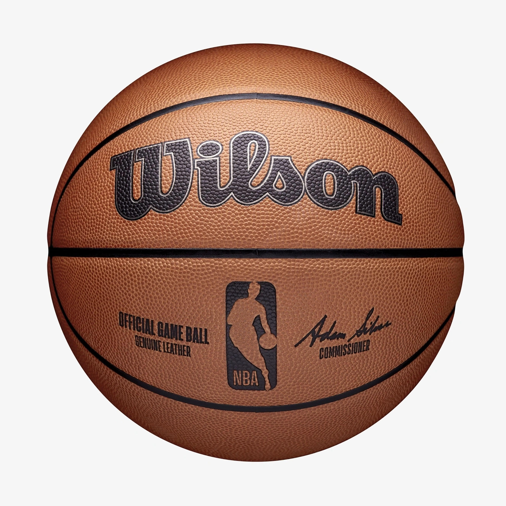 Basketball Size 7 NBA Official Game Ball - Brown 1/5