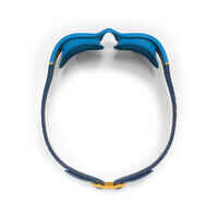 نظارة سباحة مقاس S بعدسات شفافة - SOFT أزرق/أصفر