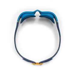 Lunettes De Natation SOFT - Verres Clairs - Petite Taille - Bleu Jaune