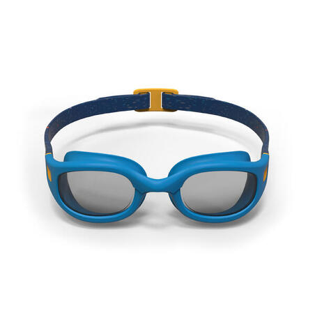 Lunettes De Natation SOFT - Verres Clairs - Petite Taille - Bleu Jaune