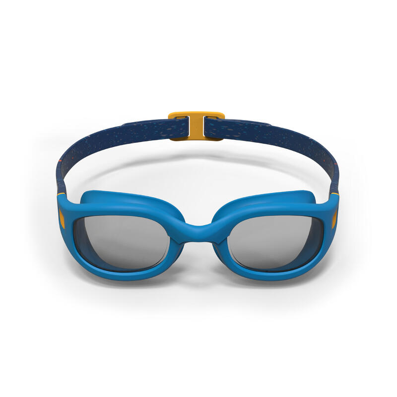 Óculos de natação SOFT - Lentes claras - Tamanho Pequeno - Azul Amarelo 
