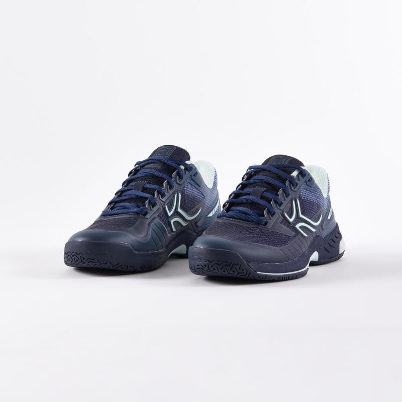 Tennisschoenen voor dames FAST PRO multicourt marineblauw