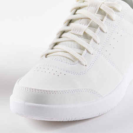 Zapatillas de tenis Hombre multipista - Essential blanco roto