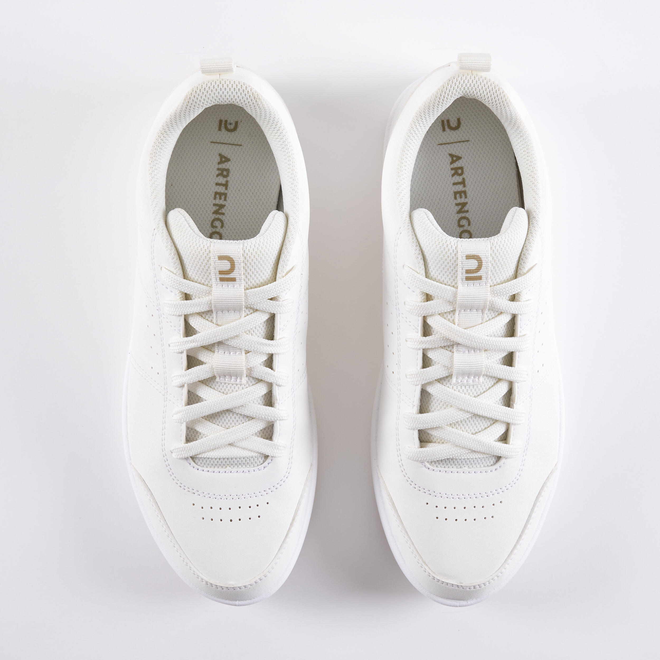 Women s Multi Court Tennis Shoes Essential Off White Decathlon