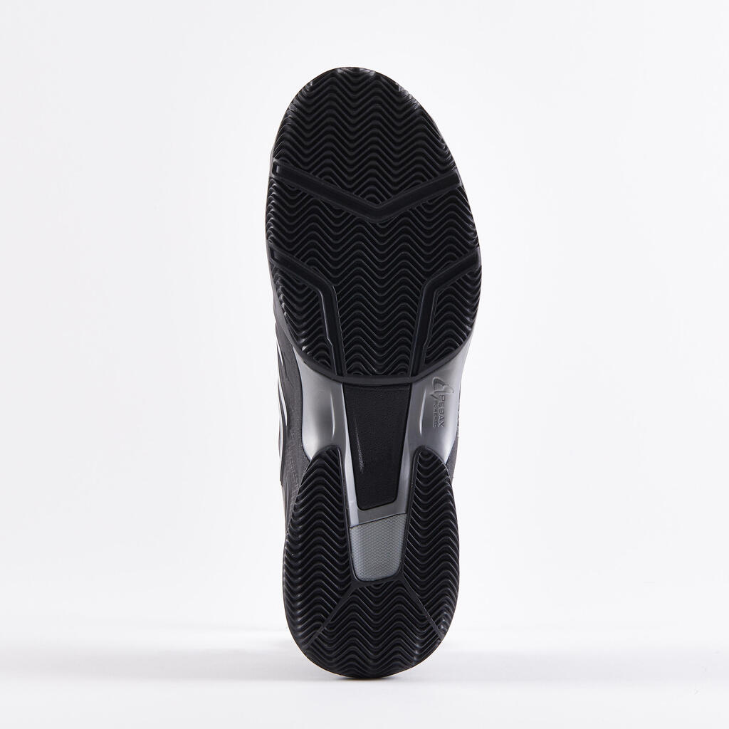 Vīriešu māla seguma tenisa apavi “TS990”, melni