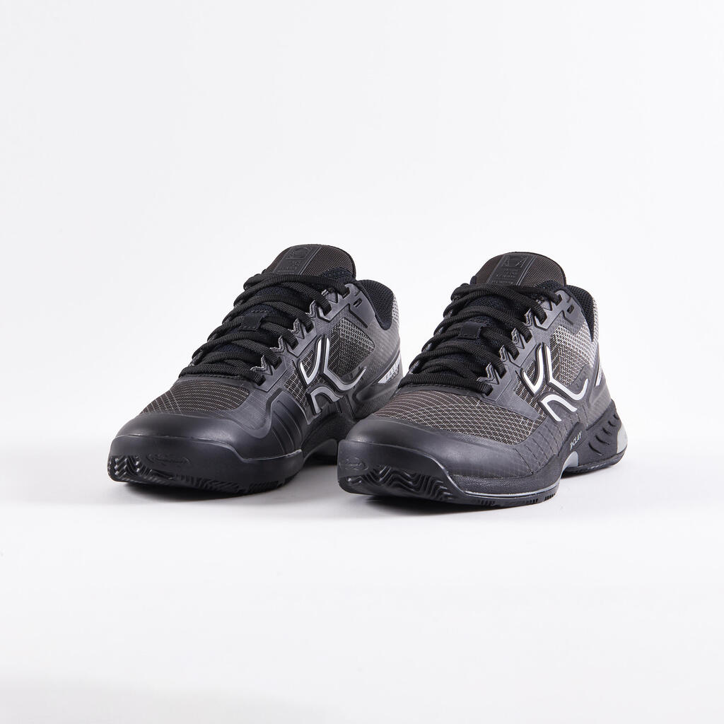 Vīriešu māla seguma tenisa apavi “TS990”, melni