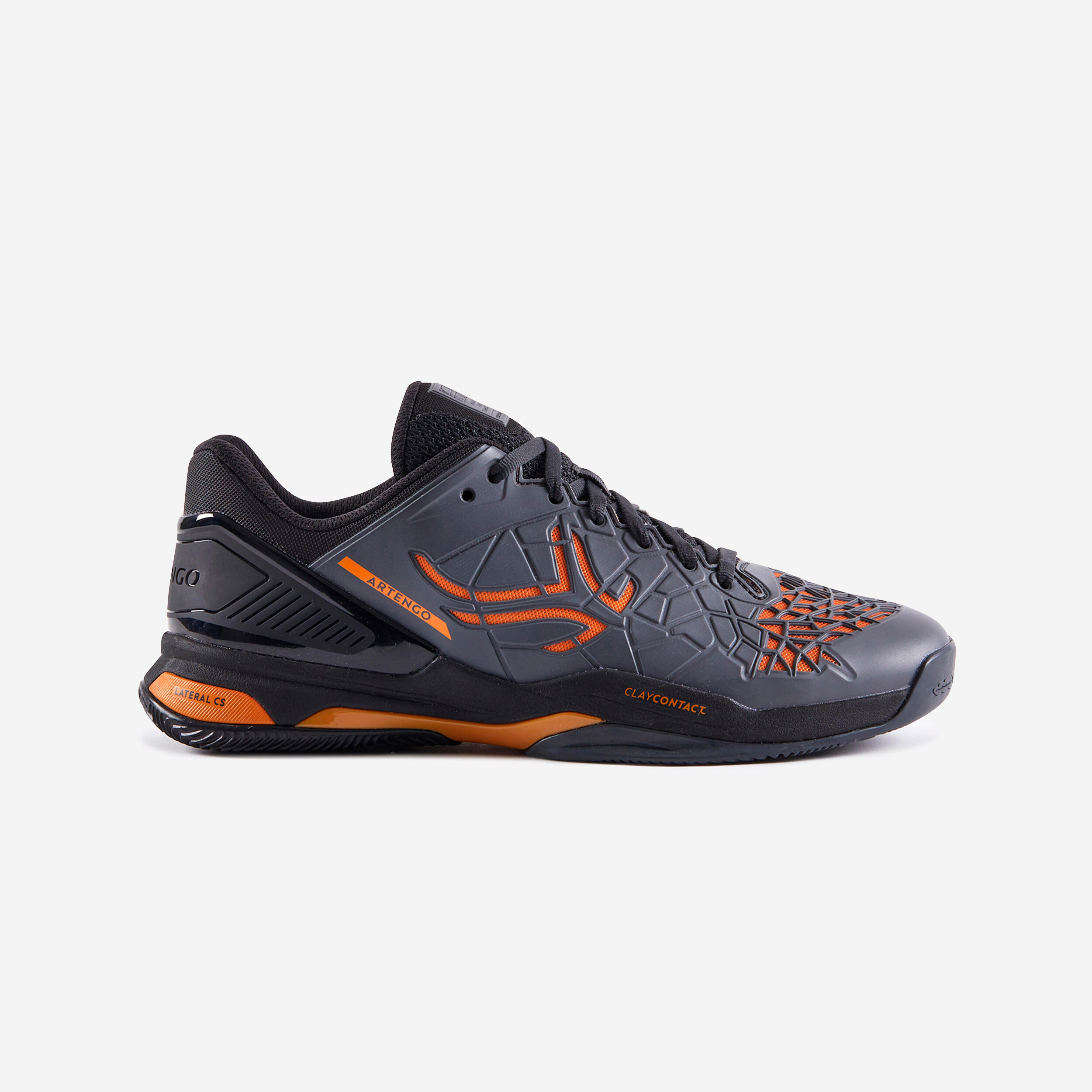 Men's Clay Court Tennis Shoes Strong Pro - Grey/Ochre ARTENGO