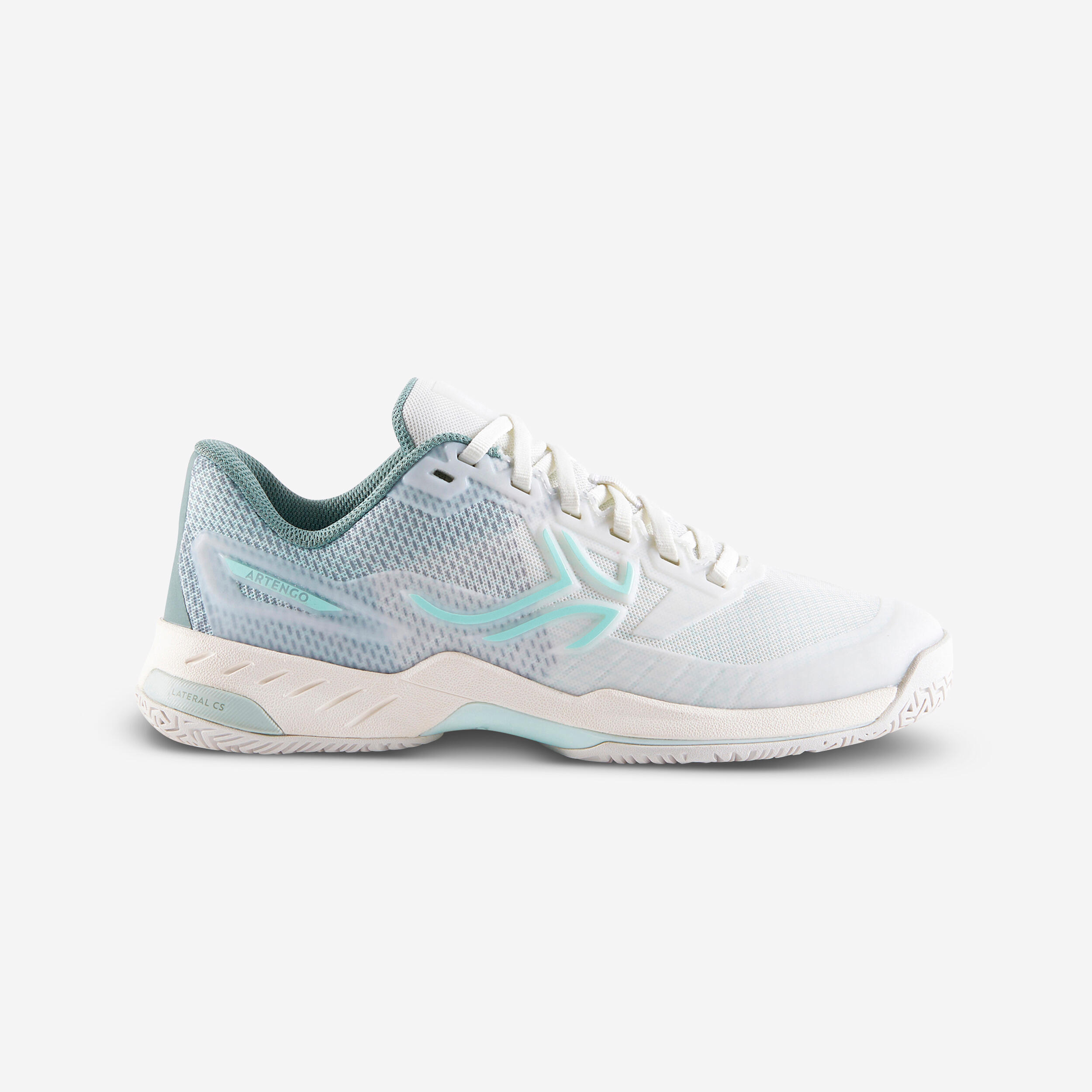 ARTENGO Chaussures De Tennis Femme Multicourt - Fast Pro Blanc Cass&#xE9;