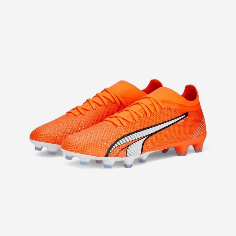 Botas de fútbol adulto Puma Ultra Match FG Naranja