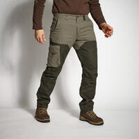 Dvobojne zelene lovačke pantalone s ojačanjima 520