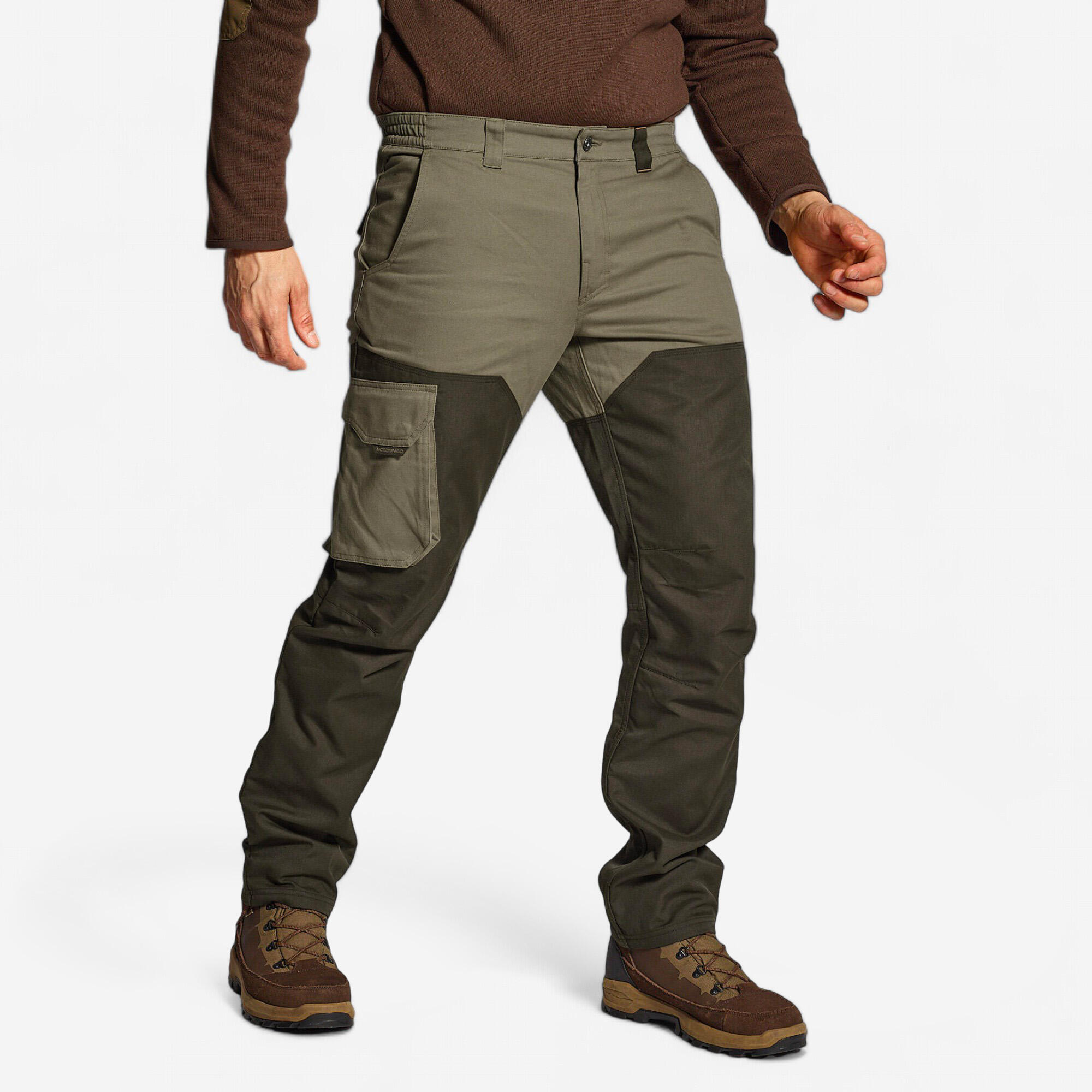 SOLOGNAC Pantalons Caça Solognac 520 Adult Verd Bitò Reforçats