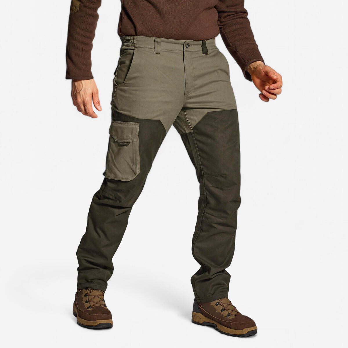 PANTALON chasse RENFORT BIcolore - Vert 520