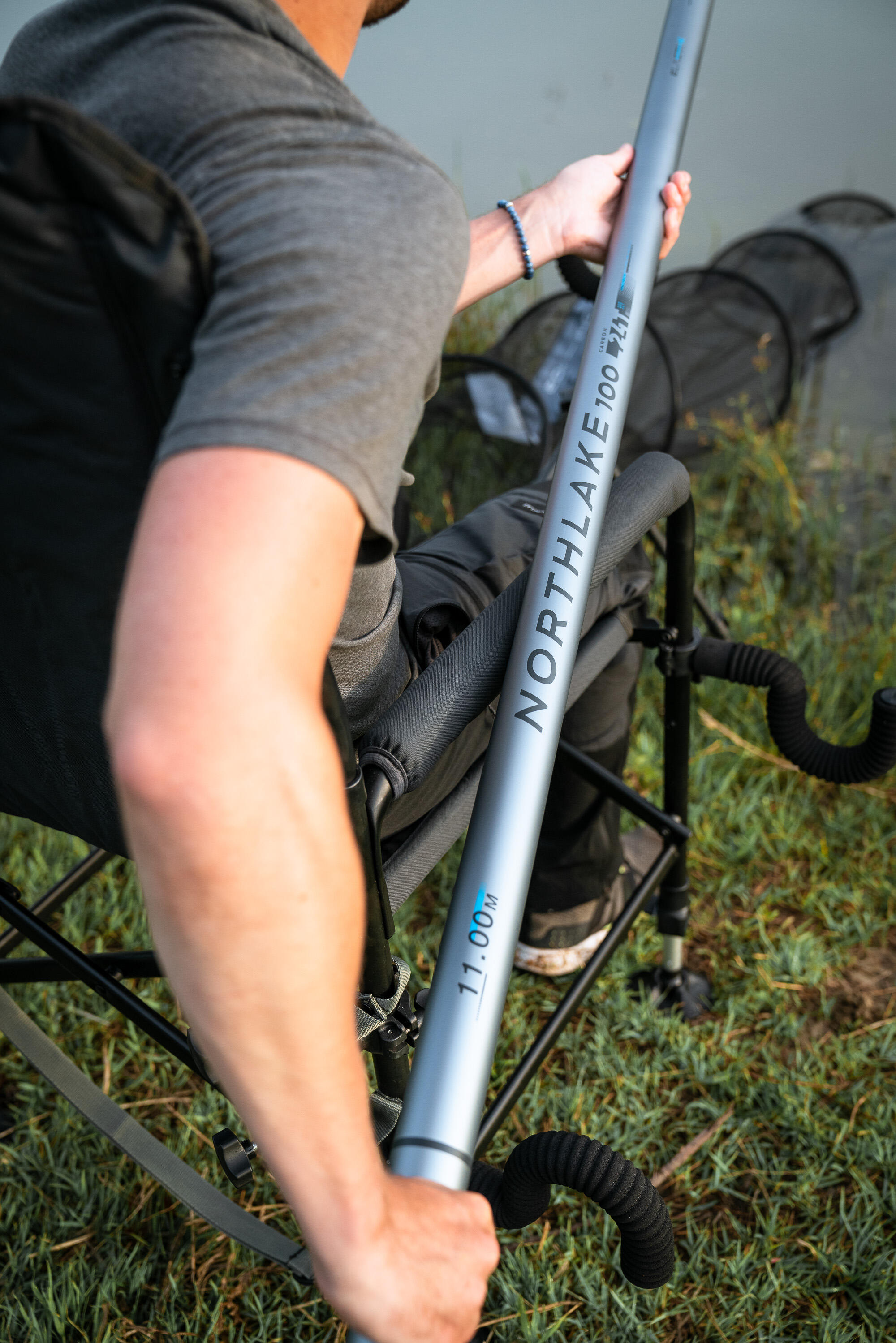 CANNE NORTHLAKE 100 8M POUR LA PÊCHE DU POISSON BLANC A LA CANNE A EMMANCHEMENT 11/14