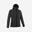 Softshell jas voor wandelen MH550 zwart kinderen 7-15 jaar