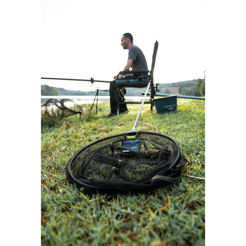 MANCHE TELESCOPIQUE + TETE EPUISETTE POUR DEBUTER LA PECHE DES POISSONS BLANCS