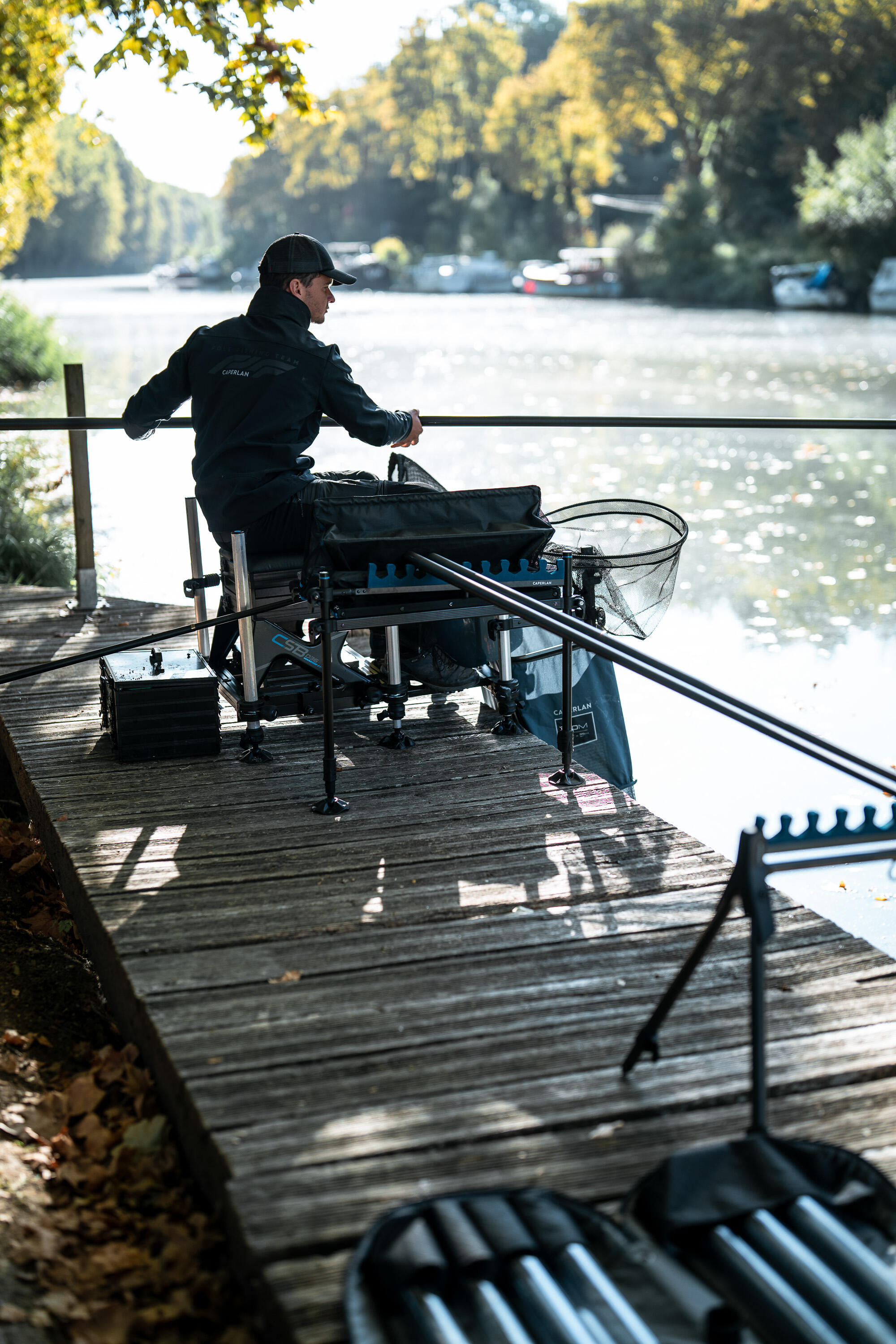MANCHE D'EPUISETTE TELESCOPIQUE 100 EN 3M  POUR LA PECHE DU POISSON BLANC 5/12