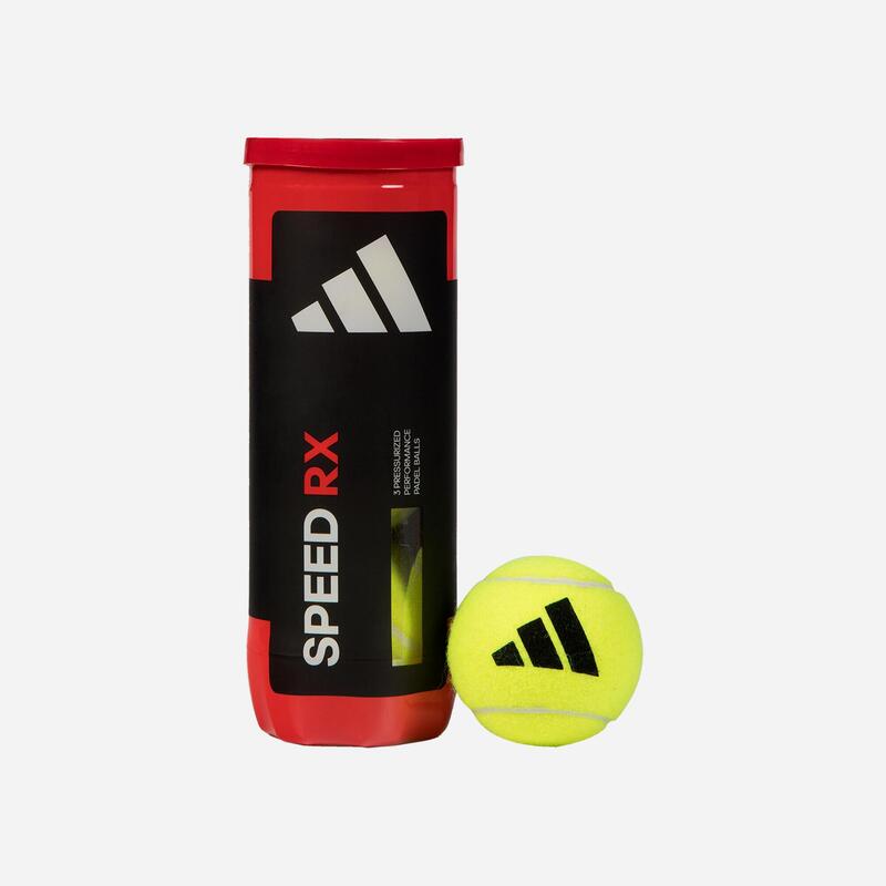 Tubo de 3 pelotas de pádel presurizadas Adidas Speed RX