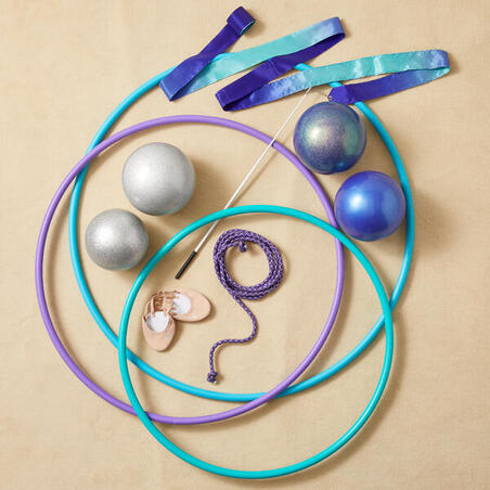 Обруч для художньої гімнастики 65 см смарагдовий