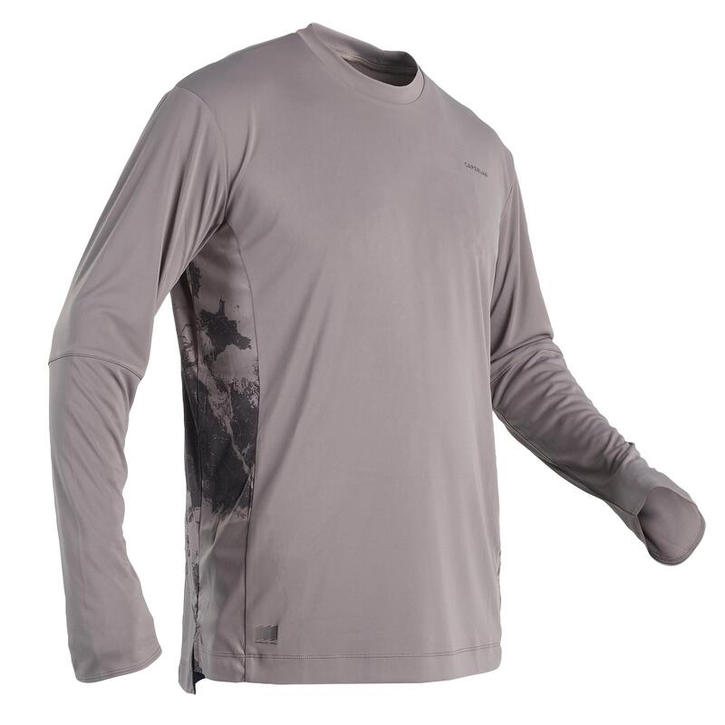 Rybářské tričko s UV ochranou 500 šedé 