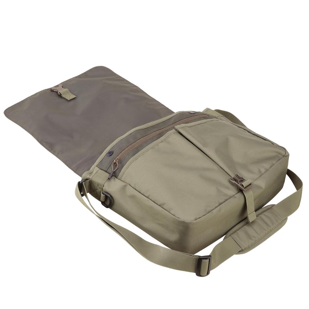 12 L trout fishing satchel bag - khaki