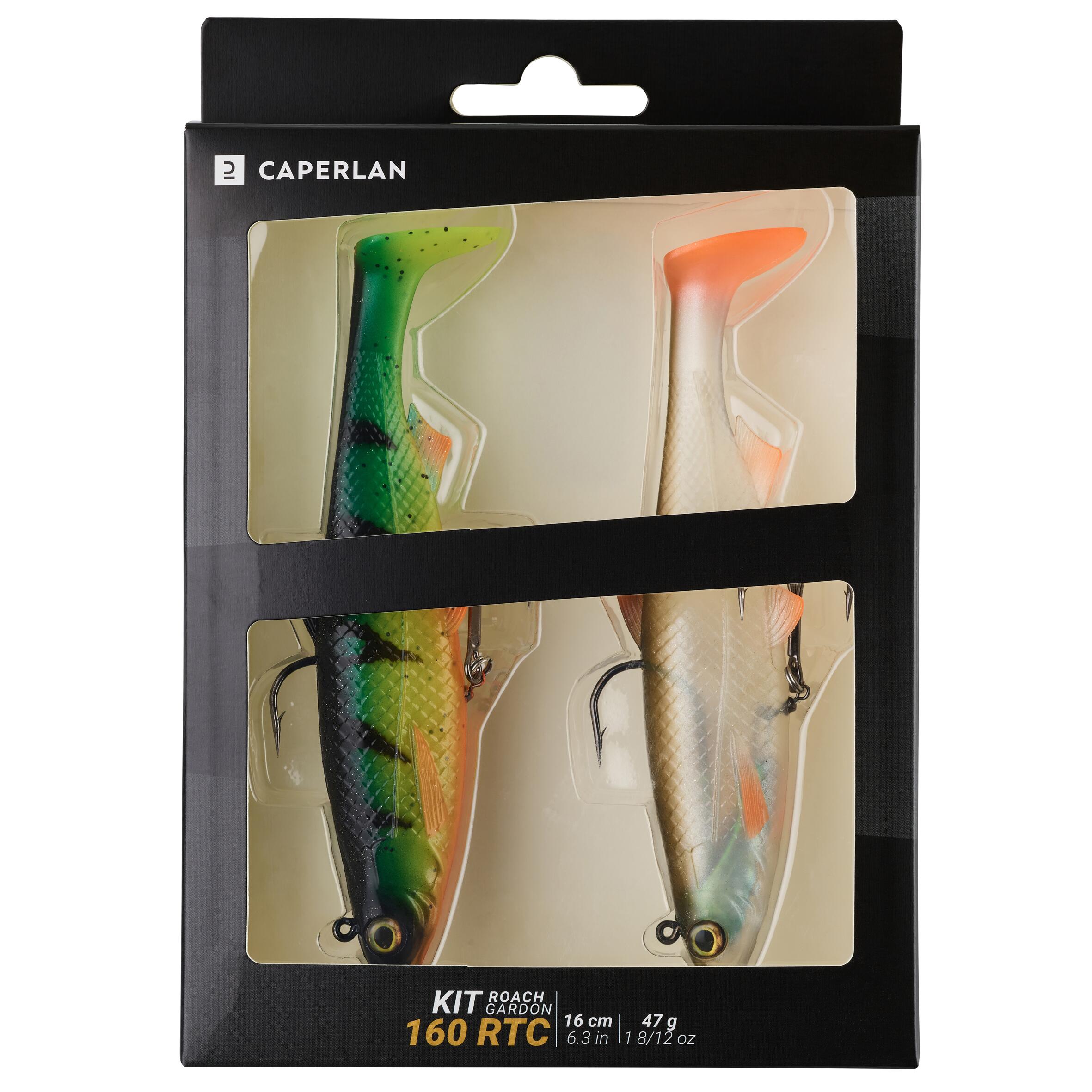 CAPERLAN Súprava mäkkých umelých nástrah shad Roach 160 RTC plotica/firetiger bez · záber 3