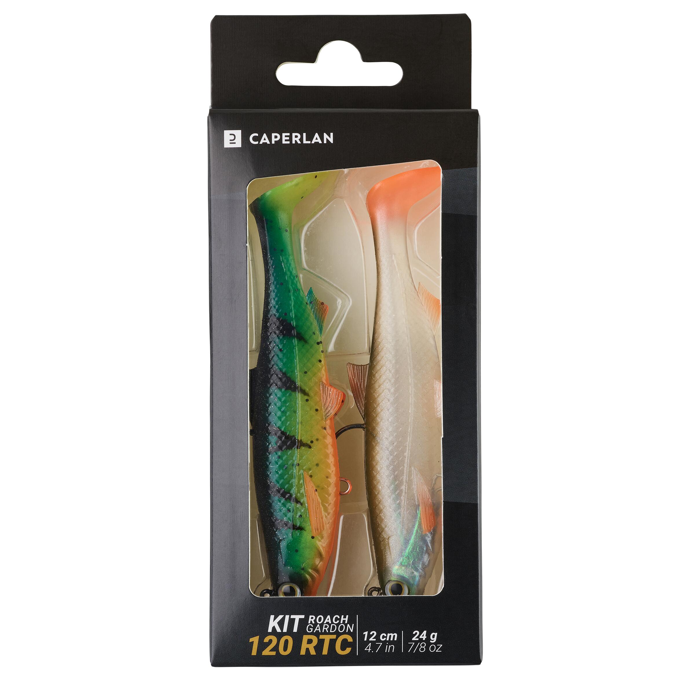 Leurre souple shad - Kit Roach 120 RTC gardon/firetiger - CAPERLAN