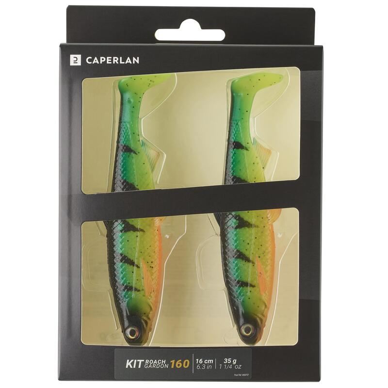 Měkká nástraha typu shad Roach 160 Firetiger