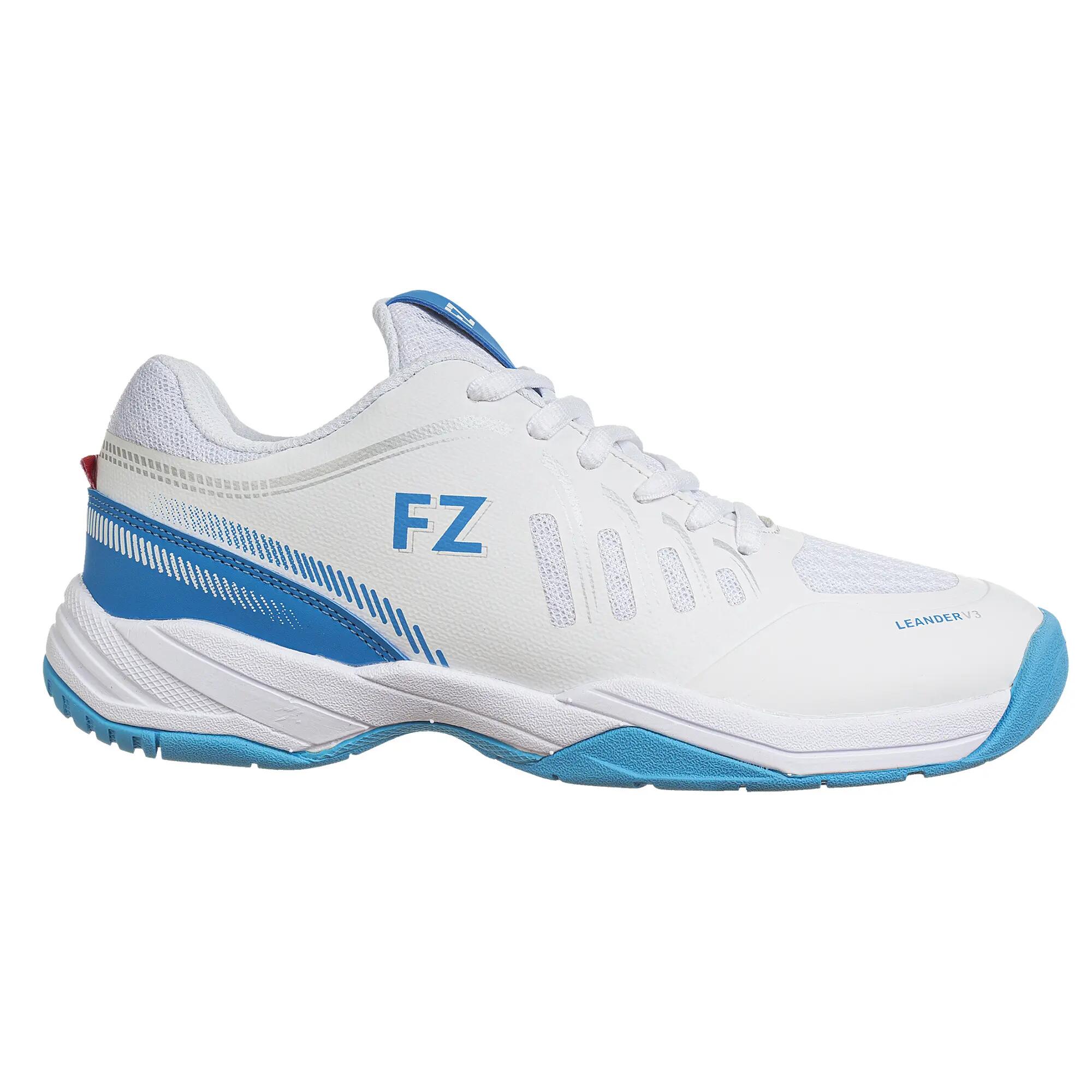 Women's Indoor Shoes Leander V3 - White/Blue 2/6